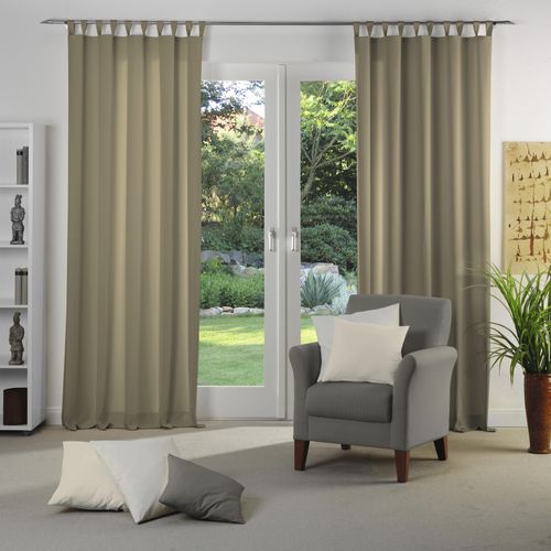 4004567422509 - Vorhang WIRTH Dim out grau (taupe) Gardinen 235cm Schlaufen 142cm Polyester nach Maß B142cm H235cm 4004567422509 - Vorhang WIRTH Dim out grau (taupe) Gardinen 235cm Schlaufen 142cm Polyester nach Maß B142cm H235cm