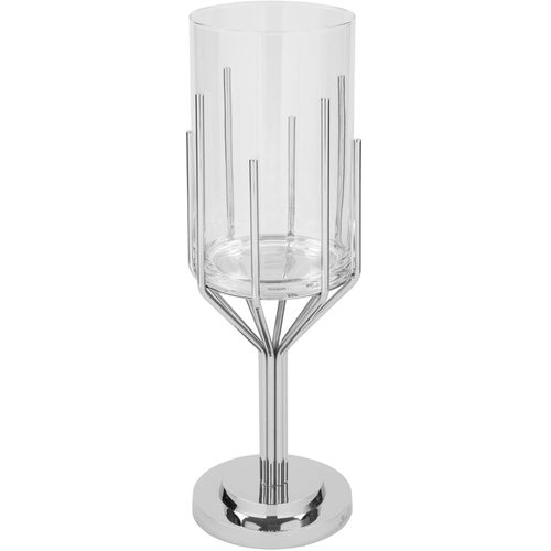 4042911592713 - Windlicht FINK LUXOR silber (silberfarben) Kerzenhalter H 495cm Aluminium Edelstahl Glas Silberfarben - aus Aluminium Edelstahl und Glas H495cm 4042911592713 - Windlicht FINK LUXOR silber (silberfarben) Kerzenhalter H 495cm Aluminium Edelstahl Glas Silberfarben - aus Aluminium Edelstahl und Glas H495cm