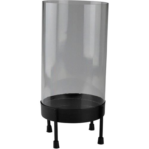 4056422285286 - Windlicht AM DESIGN schwarz H25cm Ø115cm Eisen Glas Kerzenhalter Stumpenkerzenhalter aus Eisen und Glas 4056422285286 - Windlicht AM DESIGN schwarz H25cm Ø115cm Eisen Glas Kerzenhalter Stumpenkerzenhalter aus Eisen und Glas