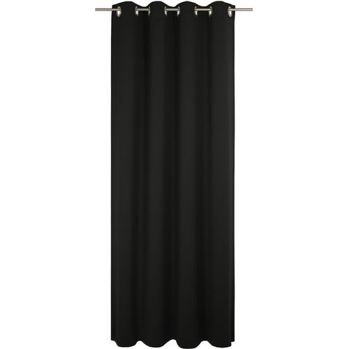 4004567510466 - Vorhang WIRTH Newbury schwarz Gardinen 335cm Ösen 130cm Baumwolle Polyester nach Maß B130cm H335cm 4004567510466 - Vorhang WIRTH Newbury schwarz Gardinen 335cm Ösen 130cm Baumwolle Polyester nach Maß B130cm H335cm
