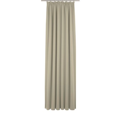 4004567493530 - Vorhang WIRTH Newbury Gardinen Gr 165 cm Kräuselband 130 cm grau (taupe) Kräuselband nach Maß