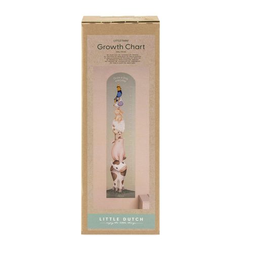 8711444621707 - LITTLE DUTCH Wandsticker Wachstumstabelle Little Farm Wandtattoos Selbstklebend (142x28cm) Gr B H T 28 cm x 142 cm x 01 cm bunt Wandtattoos Kinder