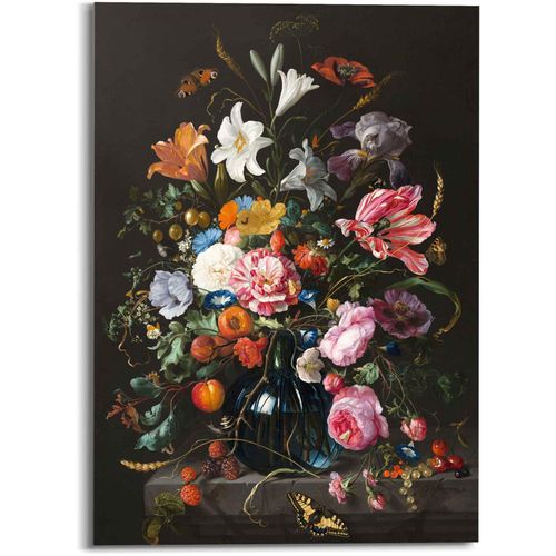 8714597612011 - Glasbild REINDERS Glasbild Stilleben mit Blumen Mauritshuis - Alte Meister schwarz (farbe bild(er) schwarz) B50cm H70cm Acrylglas Bilder