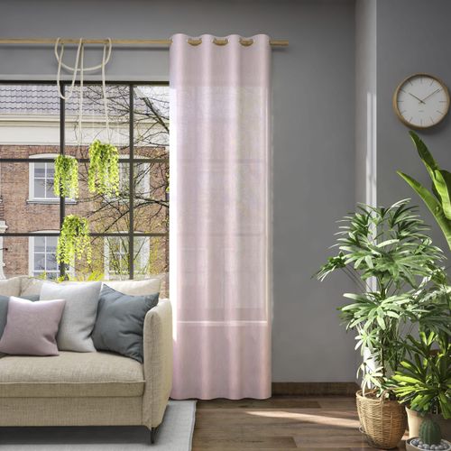 4006470502910 - Vorhang NEUTEX FOR YOU Libre-ECO lila (flieder) B142cm H215cm Jacquard Polyester Gardinen Nachhaltig Breite 142 cm nach Maß