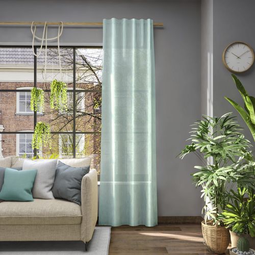 4006470501760 - Vorhang NEUTEX FOR YOU Libre-ECO grün (salbei) B142cm H215cm Jacquard Polyester Gardinen nach Maß