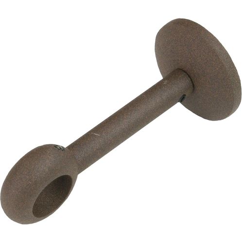 4016318009648 - Gardinenstangenhalter Träger Wandhalter 1-läufig Esperanca für 16 mm Stangen Gr 1 braun (rostbraun) H3cm L94cm Gardinenstangenhalterungen Träger Wandhalter