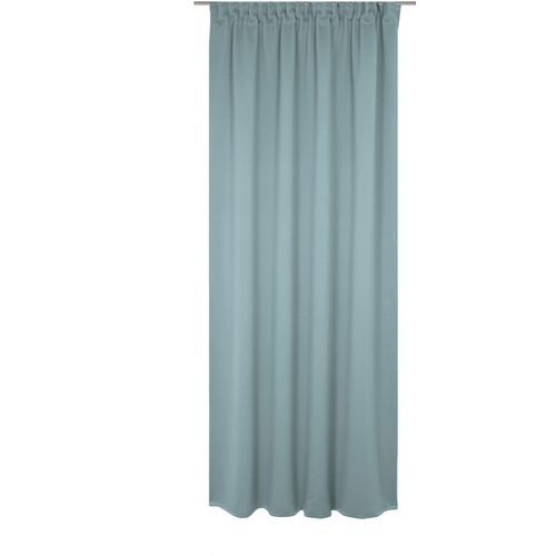 4004567505899 - Vorhang WIRTH Newbury blau (mittelblau) Gardinen 355cm Multifunktionsband 130cm Baumwolle Polyester nach Maß B130cm H355cm