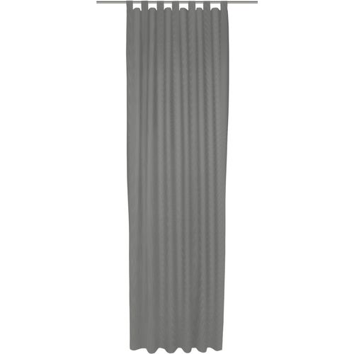 4004567478704 - Vorhang WIRTH Uni Collection light grau (dunkelgrau) Gardinen 275cm Schlaufen 142cm Baumwolle (Bio-Baumwolle) nach Maß B142cm H275cm