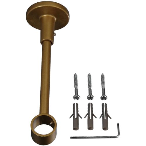 4016318203862 - Träger Gr 1 gold (goldfarben matt) L153cm Ø2cm Gardinenstangenhalterungen für Gardinenstangen Ø 20 mm