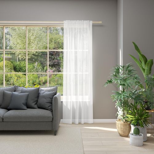 4006470521249 - Vorhang NEUTEX FOR YOU Allure beige (creme) B140cm H210cm Jacquard Polyester Gardinen Schal mit Multifunktionsband Breite 140 cm nach Maß