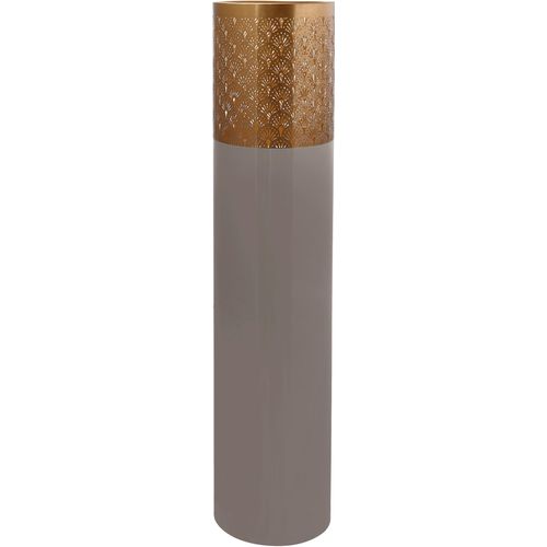 4063074443124 - Bodenvase KAYOOM Bodenvase Art Deco 1145 Vasen Gr B H T 25 cm x 121 cm x 25 cm Ø 25 cm grau (goldfarben grau) Blumenvasen