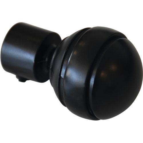 4003018365839 - Gardinenstangen-Endstück Kugel Gardinenstangenendstücke Gr 2 St schwarz (schwarz matt) Gardinenstangen-Endstücke Serie Einzelprogramm Chicago Ø 20 mm 4003018365839 - Gardinenstangen-Endstück Kugel Gardinenstangenendstücke Gr 2 St schwarz (schwarz matt) Gardinenstangen-Endstücke Serie Einzelprogramm Chicago Ø 20 mm
