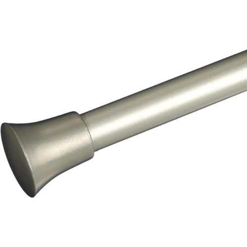 4016318195716 - Gardinenstangen-Endstück Scan Gr 1 silber (silberfarben matt) H39cm L39cm Ø2cm Gardinenstangenendstücke für Gardinenstangen Ø 20 mm