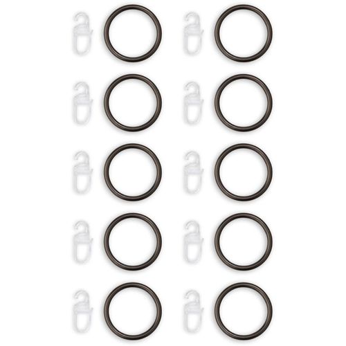 4015161093194 - Gardinenring ArtusNaos Gr 1 grau (titansilberfarben) Ø43cm Gardinenbefestigungen Gardinen-Ringe für 25mm Stange