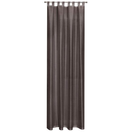 4007863538691 - Vorhang Silko Gardinen Gr 235 cm Schlaufen 140 cm grau Schlaufen Gardine HxB 235x140 Eleganter Schlaufenschal aus Taft