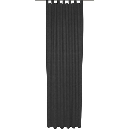 4004567396619 - Vorhang WIRTH Trondheim B schwarz Gardinen 265cm Schlaufen 132cm Polyacryl nach Maß B132cm H265cm