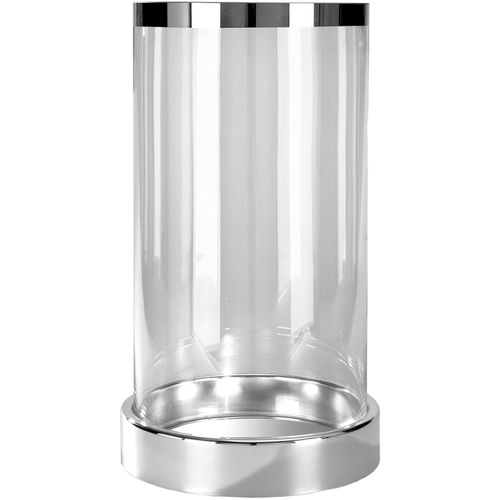 4042911584251 - Windlicht FINK EMPIRE silber (silberfarben) Kerzenhalter H 44cm Eisen Glas Silberfarben - Eisen vernickelt mit Glas Höhe ca 44 cm H44cm 4042911584251 - Windlicht FINK EMPIRE silber (silberfarben) Kerzenhalter H 44cm Eisen Glas Silberfarben - Eisen vernickelt mit Glas Höhe ca 44 cm H44cm