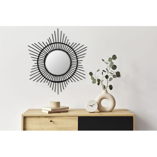 4063074539353 - Wandspiegel KAYOOM Rattan Spiegel Aina 435 Gr B H 70 cm x 70 cm Ø 70 cm schwarz Wandspiegel 4063074539353 - Wandspiegel KAYOOM Rattan Spiegel Aina 435 Gr B H 70 cm x 70 cm Ø 70 cm schwarz Wandspiegel