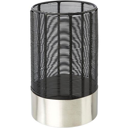 4064118178439 - Windlicht Kerzenhalter Alienor silber (schwarz silberfarben) H22cm Ø13cm Metall Kerzenhalter aus Metall mit Draht-Struktur 4064118178439 - Windlicht Kerzenhalter Alienor silber (schwarz silberfarben) H22cm Ø13cm Metall Kerzenhalter aus Metall mit Draht-Struktur