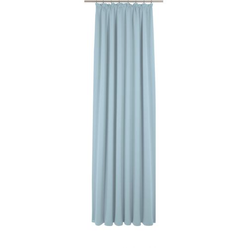4004567504397 - Vorhang WIRTH Newbury blau (hellblau) Gardinen 205cm Kräuselband 130cm Baumwolle Polyester nach Maß B130cm H205cm