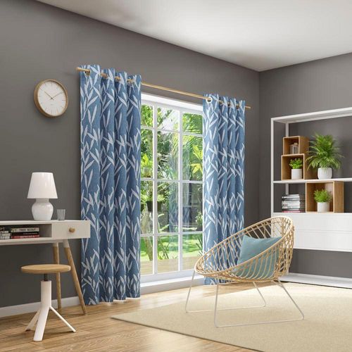 4006470491948 - Vorhang NEUTEX FOR YOU Arosa Eco Gardinen Gr 245 cm Ösen 146 cm blau (jeansblau) Ösen Nachhaltig