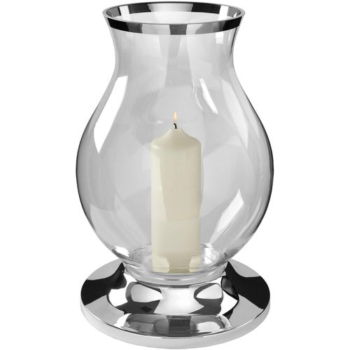 4042911595424 - Windlicht FINK BIG silber (silberfarben) H50cm Ø31cm Metall Glas Kerzenhalter Silberfarben - aus Metall vernickelt und Glas 4042911595424 - Windlicht FINK BIG silber (silberfarben) H50cm Ø31cm Metall Glas Kerzenhalter Silberfarben - aus Metall vernickelt und Glas
