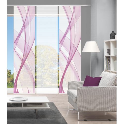 4056751516167 - Schiebegardine VISION PACOLIA Gr 1 pink B60cm H260cm Polyester Gardinen SETSCHIEBEVORHANGBAMBUSDIGITALDRUCK