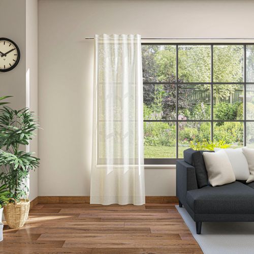 4006470490668 - Vorhang NEUTEX FOR YOU Pino Eco Gr 1 weiß (wollweiß) B142cm H245cm Baumwolle Polyester Gardinen Nachhaltig