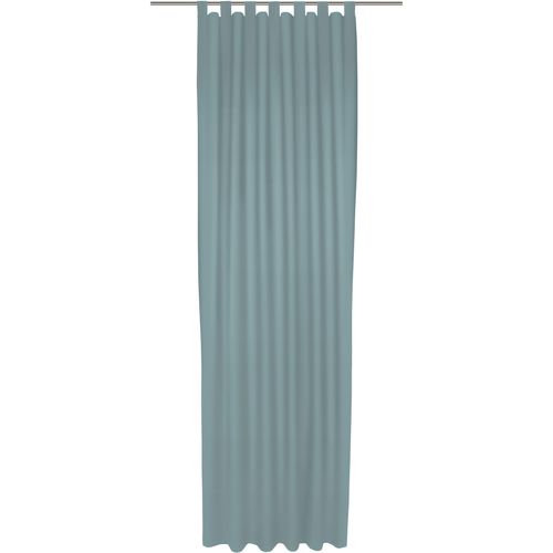 4004567506278 - Vorhang WIRTH Newbury blau (mittelblau) Gardinen 195cm Schlaufen 130cm Baumwolle Polyester nach Maß B130cm H195cm