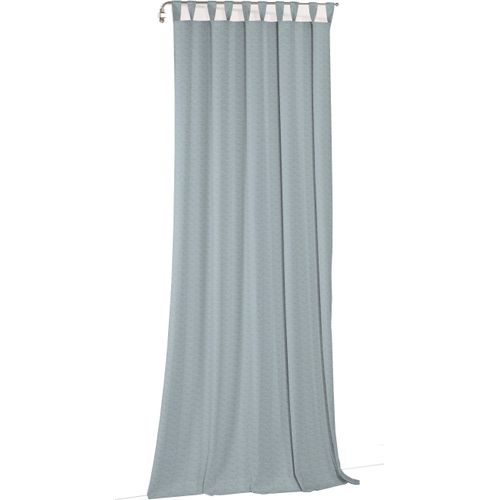 4004567440961 - Vorhang WIRTH Torbole blau Gardinen 335cm Schlaufen 132cm Baumwolle Polyester nach Maß B132cm H335cm 4004567440961 - Vorhang WIRTH Torbole blau Gardinen 335cm Schlaufen 132cm Baumwolle Polyester nach Maß B132cm H335cm