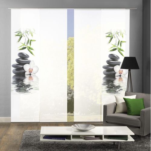 4056751015233 - Schiebegardine HOME WOHNIDEEN RUSKIN Gardinen Gr 245 cm Klettband 60 cm grün Schiebegardinen blickdicht HxB 245x60 inkl Befestigungszubehör 4056751015233 - Schiebegardine HOME WOHNIDEEN RUSKIN Gardinen Gr 245 cm Klettband 60 cm grün Schiebegardinen blickdicht HxB 245x60 inkl Befestigungszubehör