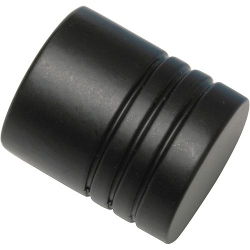 4003018245742 - Gardinenstangen-Endstück Memphis Gardinenstangenendstücke Gr 2 St schwarz Gardinenstangen-Endstücke Serie Einzelprogramm Memphis Ø 16 mm