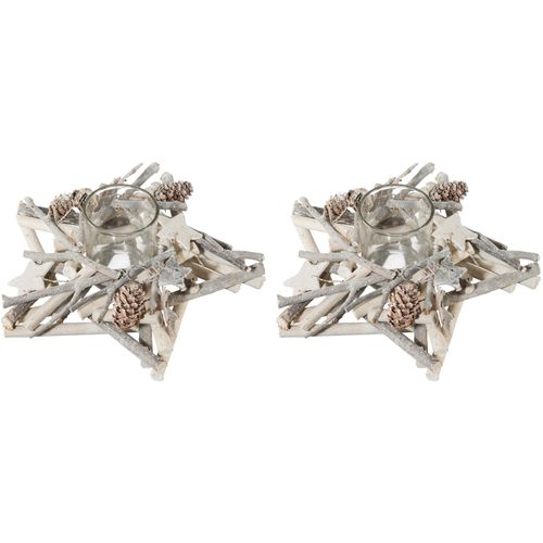 4064118112761 - Teelichthalter CREATIV DECO Weihnachtsdeko Kerzenhalter Gr B T 2000 cm x 2000 cm weiß Windlichter Laternen mit natürlichen Weihnachtsdeko-Elementen 2er Set Ø ca 20 cm 4064118112761 - Teelichthalter CREATIV DECO Weihnachtsdeko Kerzenhalter Gr B T 2000 cm x 2000 cm weiß Windlichter Laternen mit natürlichen Weihnachtsdeko-Elementen 2er Set Ø ca 20 cm