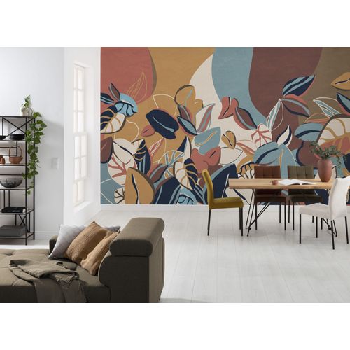 4055065200595 - Fototapete KOMAR Digitaldruck Vlies - Audrey - Größe 400 x 250 cm blau (braunblau) Rollen Vlies Tapeten Wohnzimmer Schlafzimmer