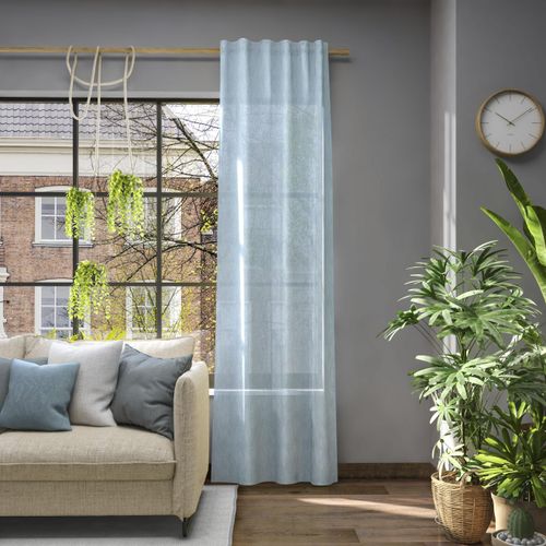 4006470526961 - Vorhang NEUTEX FOR YOU Libre-ECO blau Gardinen 270cm Multifunktionsband 142cm Polyester Nachhaltig nach Maß B142cm H270cm