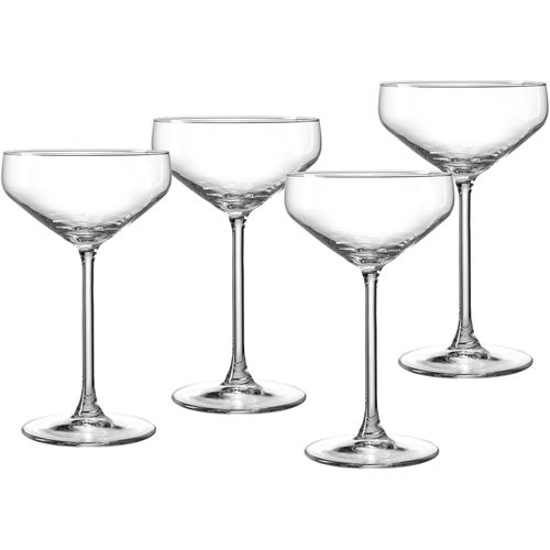 4006344320213 - Champagnerglas RITZENHOFF & BREKER Rumba transparent B10cm H17cm Ø10cm Glas Trinkgefäße Champagnerschale im 4er Set je 300 ml