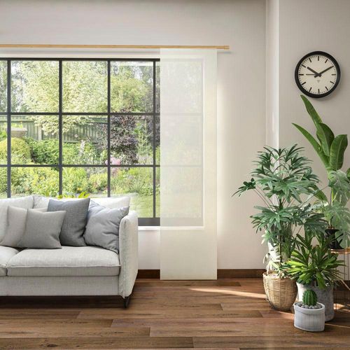 4006470492099 - Schiebegardine NEUTEX FOR YOU Alora Eco Gr 1 weiß (wollweiß) B60cm H245cm Baumwolle Polyester Gardinen