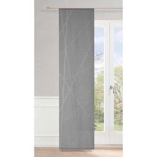 4006470474316 - Schiebegardine NEUTEX FOR YOU BEAM Gr 1 grau B60cm H245cm Polyester Gardinen Abstraktes Muster
