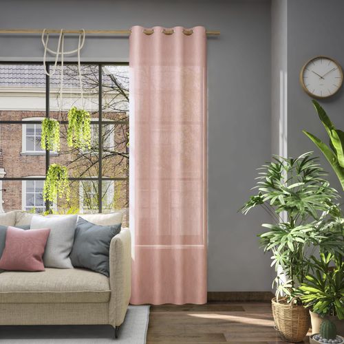 4006470510694 - Vorhang NEUTEX FOR YOU Libre-ECO orange (koralle) B142cm H205cm Jacquard Polyester Gardinen Nachhaltig Breite 142 cm nach Maß