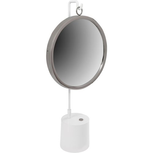 4063074396345 - Dekospiegel KAYOOM Tischspiegel Eleganca 225 Spiegel Gr B H T 30 cm x 65 cm x 13 cm Ø 0 cm bunt (weiß silberfarben) Dekospiegel Standspiegel