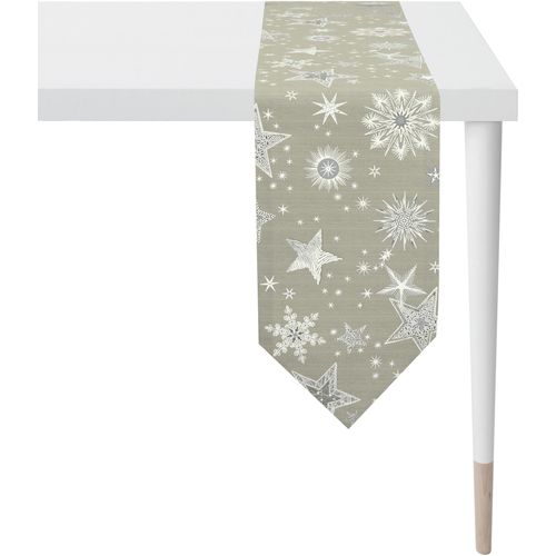 4003440254671 - Tischband APELT 9602 CHRISTMAS ELEGANCE Weihnachtsdeko Weihnachten grau (taupe silberfarben) B21cm L175cm Polyester Viskose Tischdecken Lurex-Jacquardgewebe 4003440254671 - Tischband APELT 9602 CHRISTMAS ELEGANCE Weihnachtsdeko Weihnachten grau (taupe silberfarben) B21cm L175cm Polyester Viskose Tischdecken Lurex-Jacquardgewebe