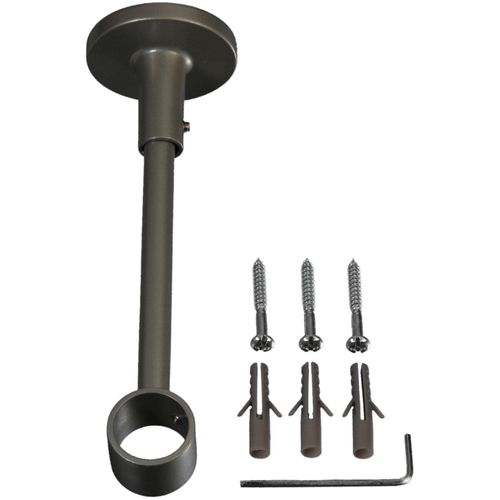 4016318196133 - Träger Gr 1 silber (silberfarben matt) L153cm Ø2cm Gardinenstangenhalterungen für Gardinenstangen Ø 20 mm