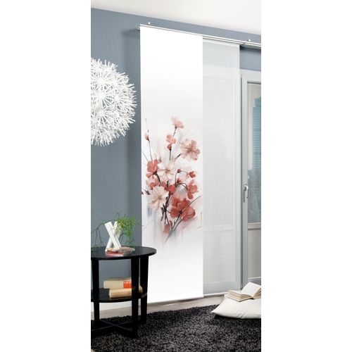 4056751538190 - Schiebegardine HOME WOHNIDEEN LOTUS Gr 1 rosa (altrosa) B60cm H245cm Polyester Gardinen Schiebewand Seidenoptik Digitaldruck
