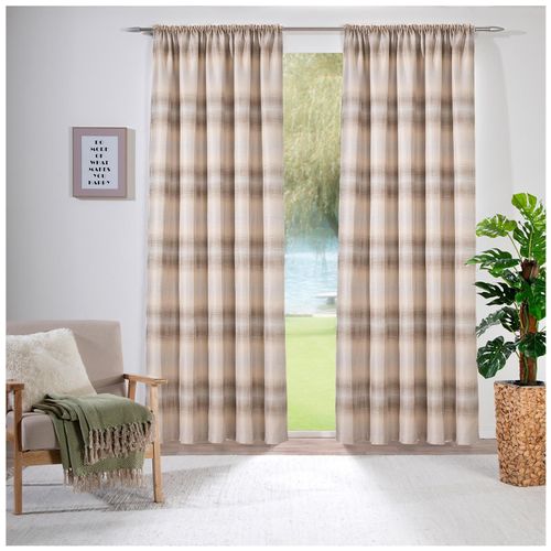 4005385843316 - Vorhang WECKBRODT Kilian beige (beige taupe) B140cm H145cm Polyester Gardinen Gardine Store Dekoschal blickdicht