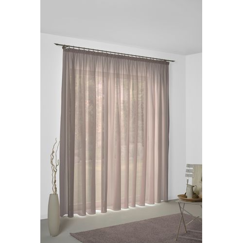 4004567430429 - Vorhang WIRTH Sunday braun Gardinen 325cm Kräuselband 142cm Baumwolle Polyester nach Maß B142cm H325cm 4004567430429 - Vorhang WIRTH Sunday braun Gardinen 325cm Kräuselband 142cm Baumwolle Polyester nach Maß B142cm H325cm