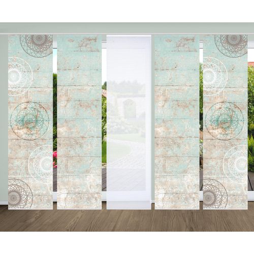 4056751438285 - Schiebegardine HOME IN GREEN MANDRIGA Gr 1 grün (mint) B60cm H245cm Polyester Gardinen SET DIGITALDRUCKBAMBUSOPTIK RECYCELT 4056751438285 - Schiebegardine HOME IN GREEN MANDRIGA Gr 1 grün (mint) B60cm H245cm Polyester Gardinen SET DIGITALDRUCKBAMBUSOPTIK RECYCELT