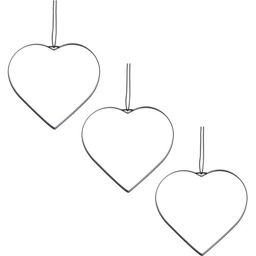 4064118112662 - Dekohänger CREATIV DECO Gr B H 3000 cm x 3000 cm schwarz Deko-Objekte mit hochwertigem Lederband