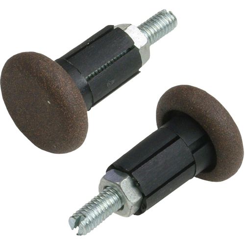 4016318009167 - Gardinenstangen-Endstück Endstück Endknopf Endkappe Esperanca für 16 mm Stangen Gardinenstangenendstücke Gr 2 St braun (rostbraun) Gardinenstangen-Endstück Gardinenstangen-Endstücke Gardinenstangenendstücke Endstück Endknopf