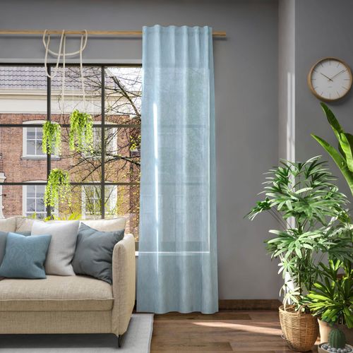 4006470501067 - Vorhang NEUTEX FOR YOU Libre-ECO blau B142cm H160cm Jacquard Polyester Gardinen nach Maß