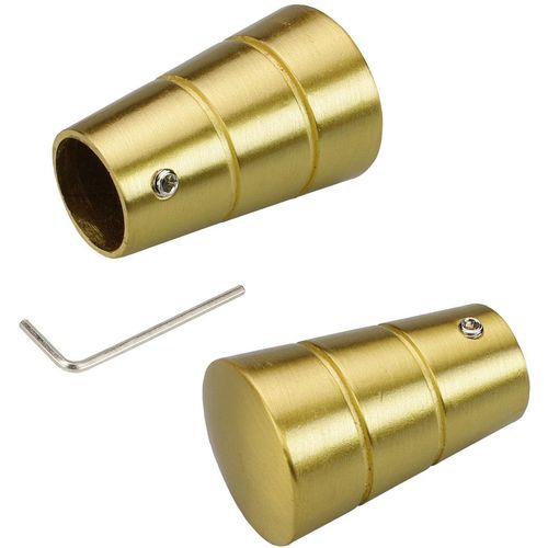 4016318280191 - Gardinenstangen-Endstück Concav gold (goldfarben matt) L45cm Ø16cm Gardinenstangenendstücke für Gardinenstangen Ø 16 mm 4016318280191 - Gardinenstangen-Endstück Concav gold (goldfarben matt) L45cm Ø16cm Gardinenstangenendstücke für Gardinenstangen Ø 16 mm